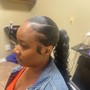 Ponytail with Weave