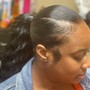 Ponytail with Weave