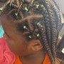 Large knottless Braids