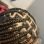 Large knottless Braids