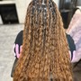 Boho  small knotless  braids