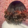 Silk press short hair