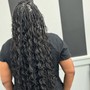 Boho Knotless Braids (waist length)