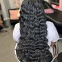 Half up -Half down Stitch braid sew in