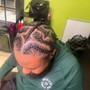 Men's braid styles (2-8 cornrows)