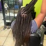 Natural hair Box Braids