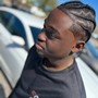 Man styles include scalp braids, twist and braids