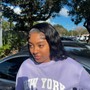 Frontal sew in w a wash+ steam