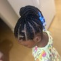 Kid Braided Ponytails with designs (2)