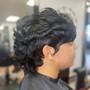 Curls w/silk press