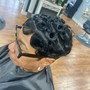 Scalp twist updo