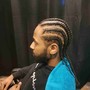 Mens Braids, hair  4 inches and under