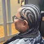 Children 6-7 Feed-in Braids + Hair Included