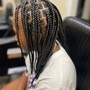 Box braids over locs