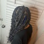 Box braids over locs