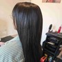 Silk Press: thick & long hair