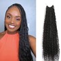 Crochet Box braids with curls/ without curls