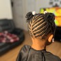 Two Strand Flat Twist Updo