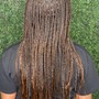 Men Individual box braids on natural hair