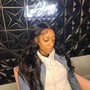 Lace frontal w. bundles sewin