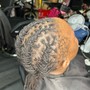 Small Tribal Cornrows Updo