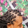 Men Individual box braids on natural hair