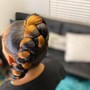 2 French Braid Buns