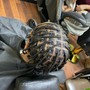 Box braids on natural hair