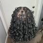 Human hair curls