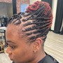 Loc Retwist Shoulder to Mid Back Length with Style