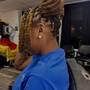 Loc Retwist, locs past the shoulders