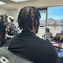 Retwist, Locs above the shoulder