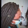 Medium Yarn Braids**Mid-Length - Waist