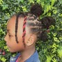 Kid's full head re-twist and basic style