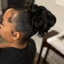 Updo style with extensions