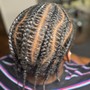 Small Color Knotless Braids