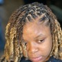 Retwist  traditional locs large &med only