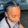 4 stitch braids (men)