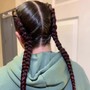 2 Feed In Braids