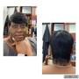 (Relaxed Hair)Color Rinse, Silk Press, Women's Trim