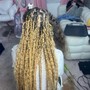 Meduim French curls knotless Braids