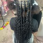 Smedium knotless Braids