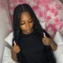 Small Boho knotless braids