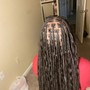 Small knotless braids any length