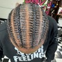 6 stitch braids (Natural Hair)