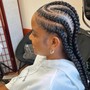 6 feed-in French braids