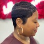 SHAMPOO AND SHORT/PIXIE STYLE (KERATIN/RELAXED)