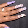 Full set of encapsulated nails (Short to Medium)