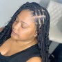 Medium Knotless Braids