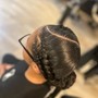 Largeknotless boho  Braids mid back